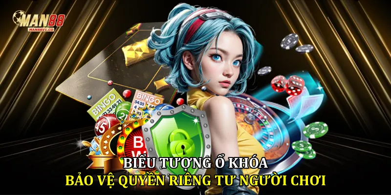 Chính sách bảo mật Biểu tượng ổ khóa bảo vệ quyền riêng tư người chơi